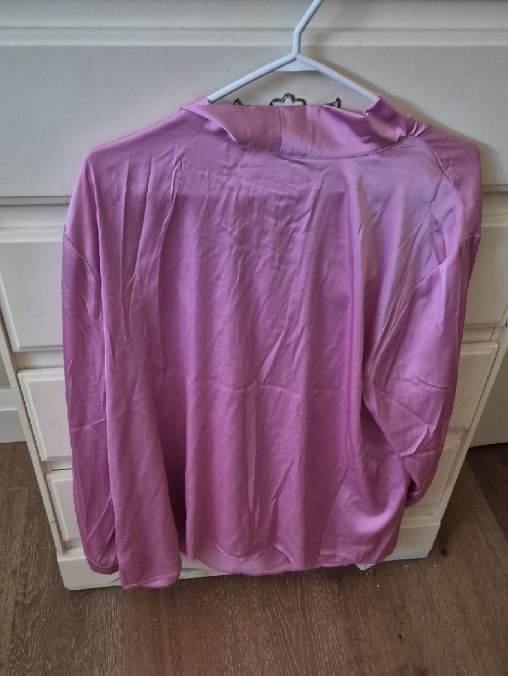 Eloquii Pink Tie-Front Blouse - Picture 3 of 3